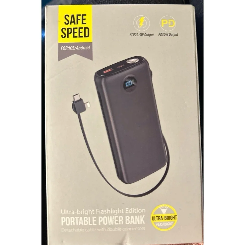 Ultra bright flashlight edition portable power‎ bank.